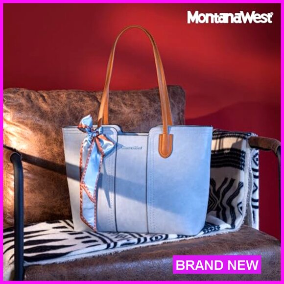 Medium Vegan Leather Tote Satchel Top Handle Shoulder Bag Elegant Chic - Picture 3 of 7